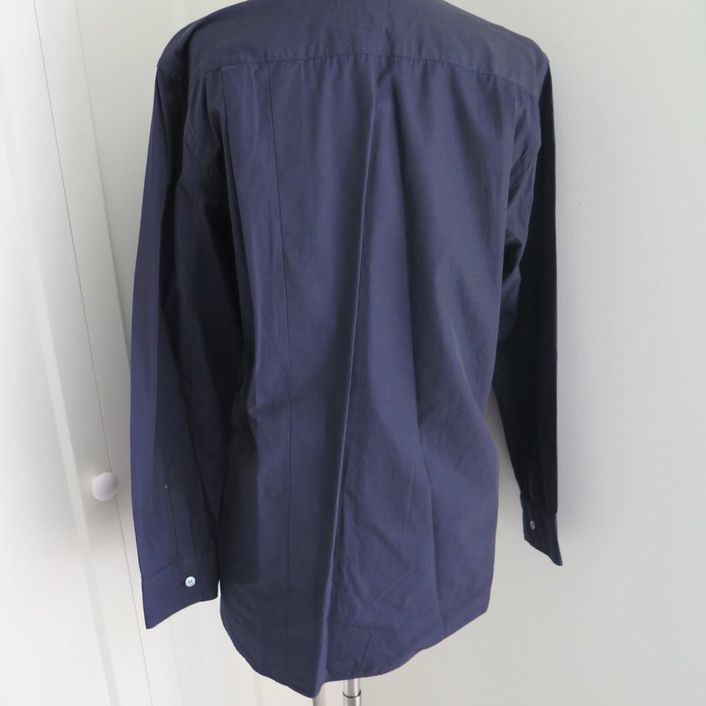 COMME des GARCONS Woman's Blue Cotton Shirt/Blouse Size Medium  Made in France - Picture 5 of 6